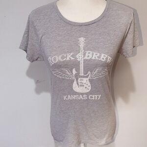 Rock & Brew Kansas City Women's Short Sleeve Tee - Light Gray
